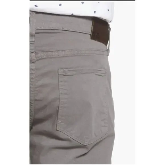 Paige Mens Federal Slim Straight Leg Twill Dark Gray Pants Size 33 Business - Picture 11 of 11